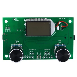 Upgraded DSP PLL Digital LCD Stereo FM Radio Receiver Module 87-108MHz With Serial Control Frequency Range 50Hz-18KHz Modulation