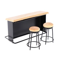 3pcsset dollhouse miniature bar counter stool mini kitchen furniture toys for dollhouse decoration new