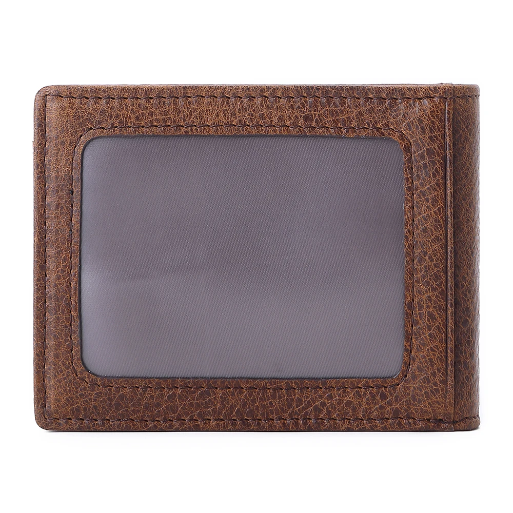 Betronix: новый дизайн Воловья кожа первый слой Короткий Мужской долларовый зажим