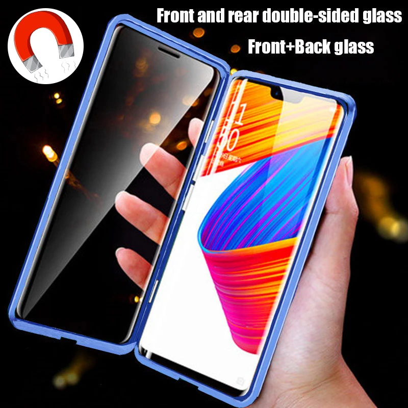 Магнитный поглощающий стеклянный чехол для Samsung Galaxy A51 A71 S20FE S20 S10 S9 S8 Plus Note10 20 Pro A70