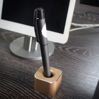 aluminum pen holder with non slip pad for pencil shaver razor toothbrush bathroom organizador escritorio desk organizer bureau