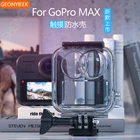 Водонепроницаемый чехол для Gopro Max, защитный чехол для подводной съемки и дайвинга с сенсорной функцией, с кронштейном, аксессуары, 20 м