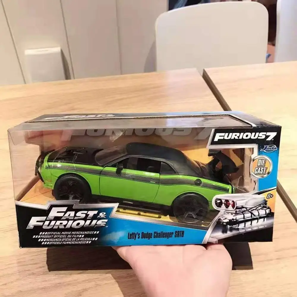 DODGE CHALLENGER SRT 1:24 Jada High Simulator, классический металлический форсаж, литые под давлением игрушечные модельные машинки, игрушки для детей, коллекция подарков на день рождения - Цвет: DODGE CHALLENGER SRT