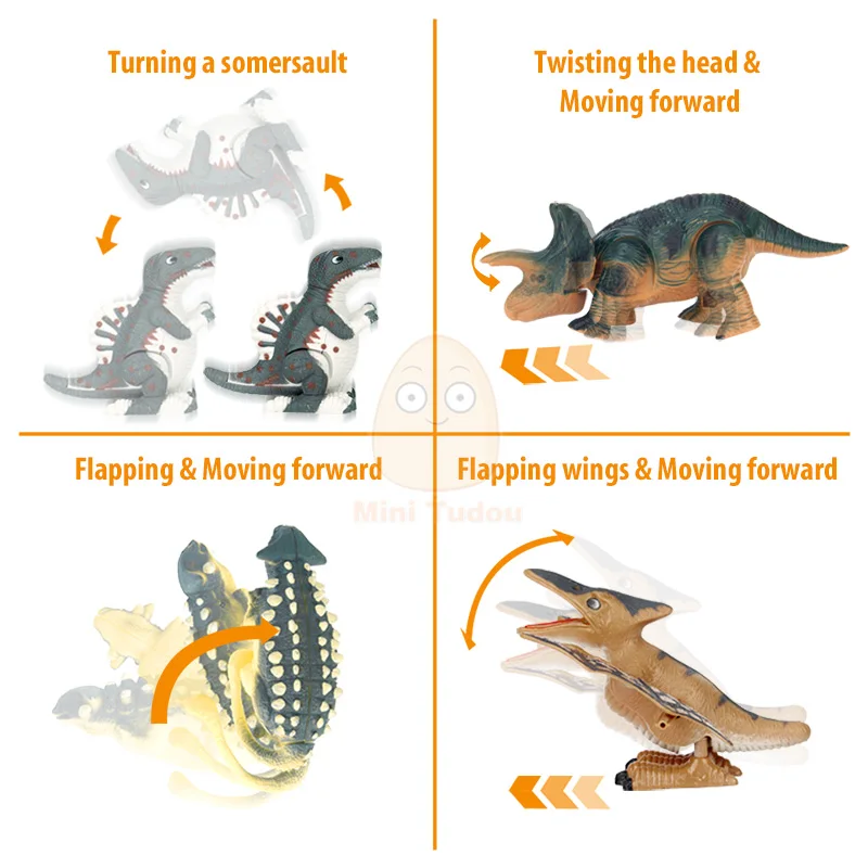 Модель динозавра пластиковая 6 12 шт. для детей|Заводные игрушки| |