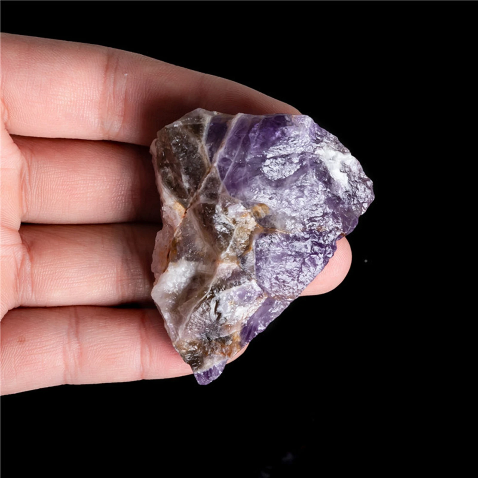 

1 Box Amethyst Natural Stones Purple Quartz Crystal Gemstone Collection Gift