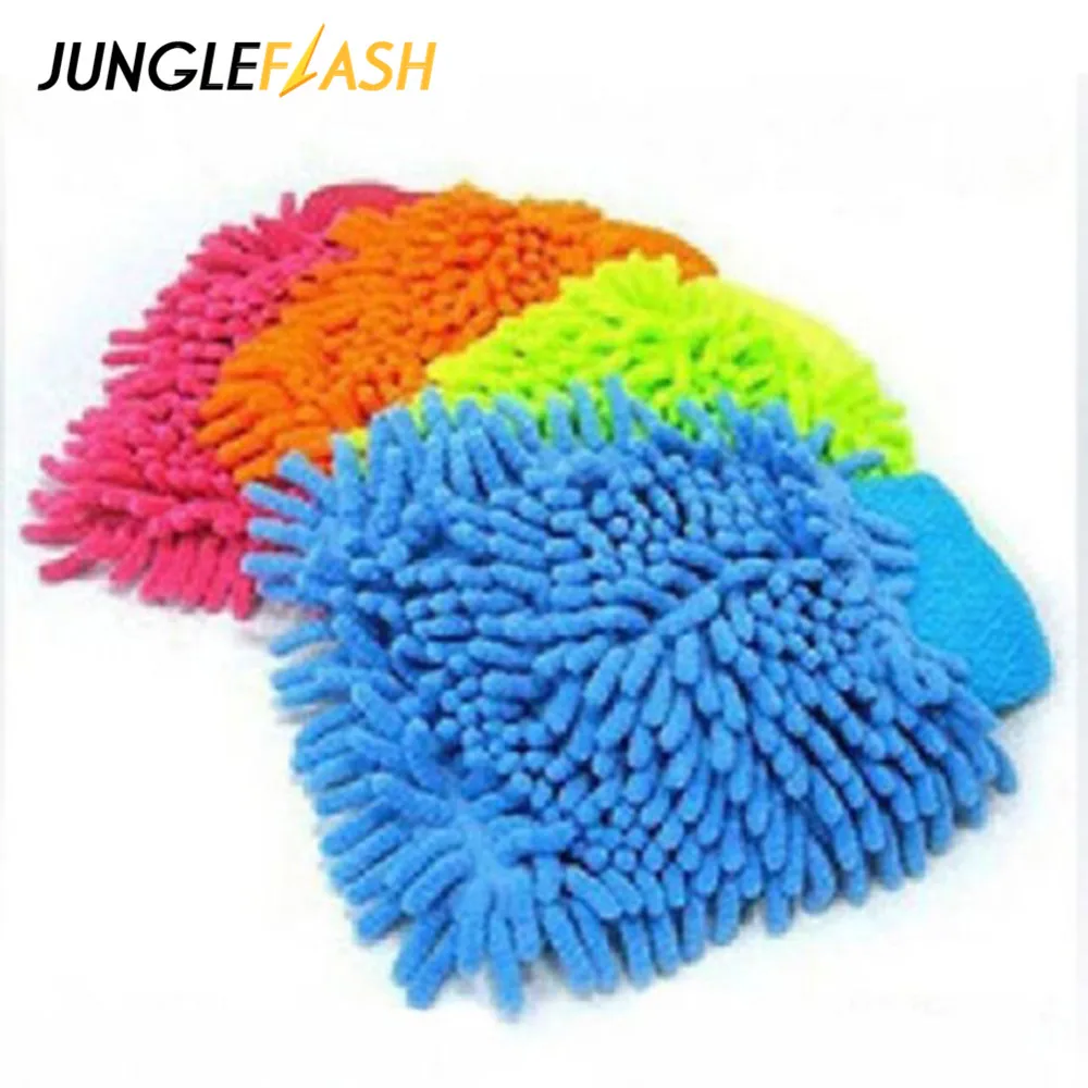 JUNGLEFLASH полотенце микрофибра перчатка для мытья машины ультратонкое волокно