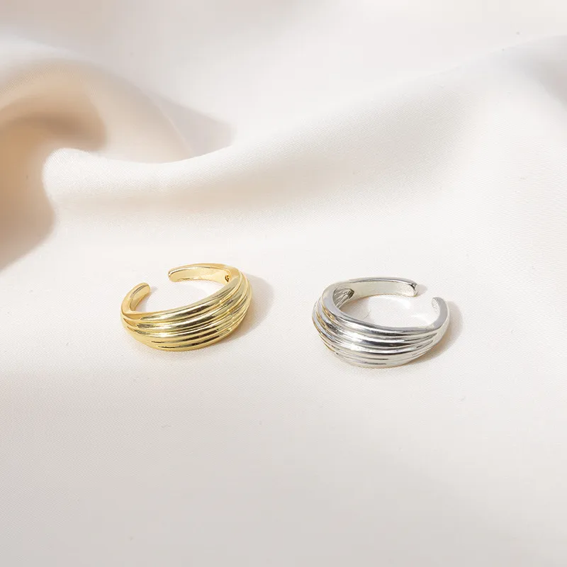 

Модное классическое круглое кольцо с улыбкой, открытое простое стильное геометрическое регулируемое ювелирное изделие на палец, подарки д...