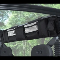 1 pcs black quad gear utv large roll cage organizer storage bag for polaris rzr ranger for can am maverick commander for yamaha