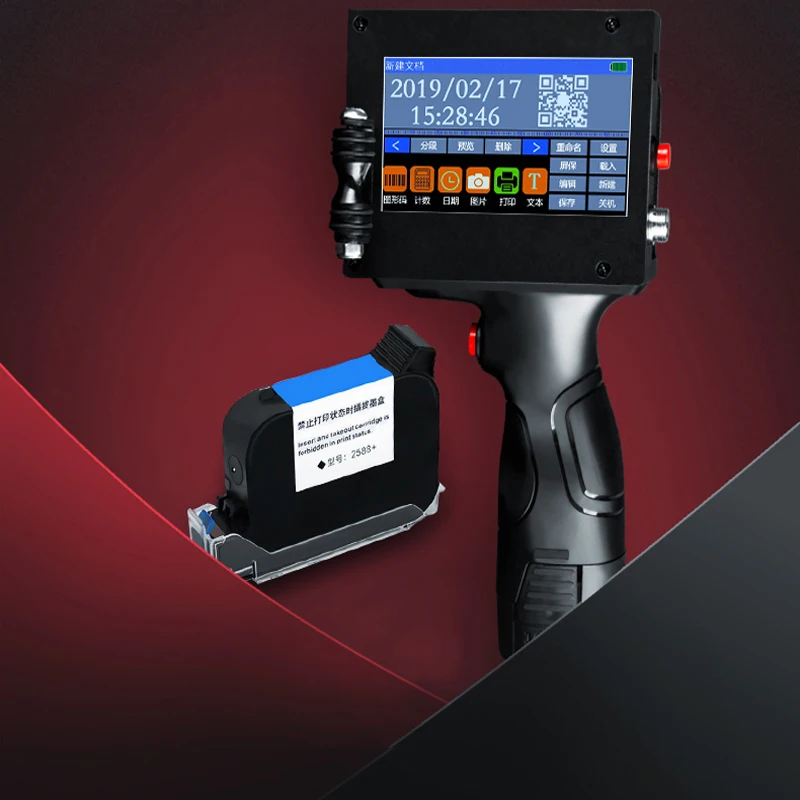 ЖК-экран портативный умный струйный принтер USB Дата производства пищевая