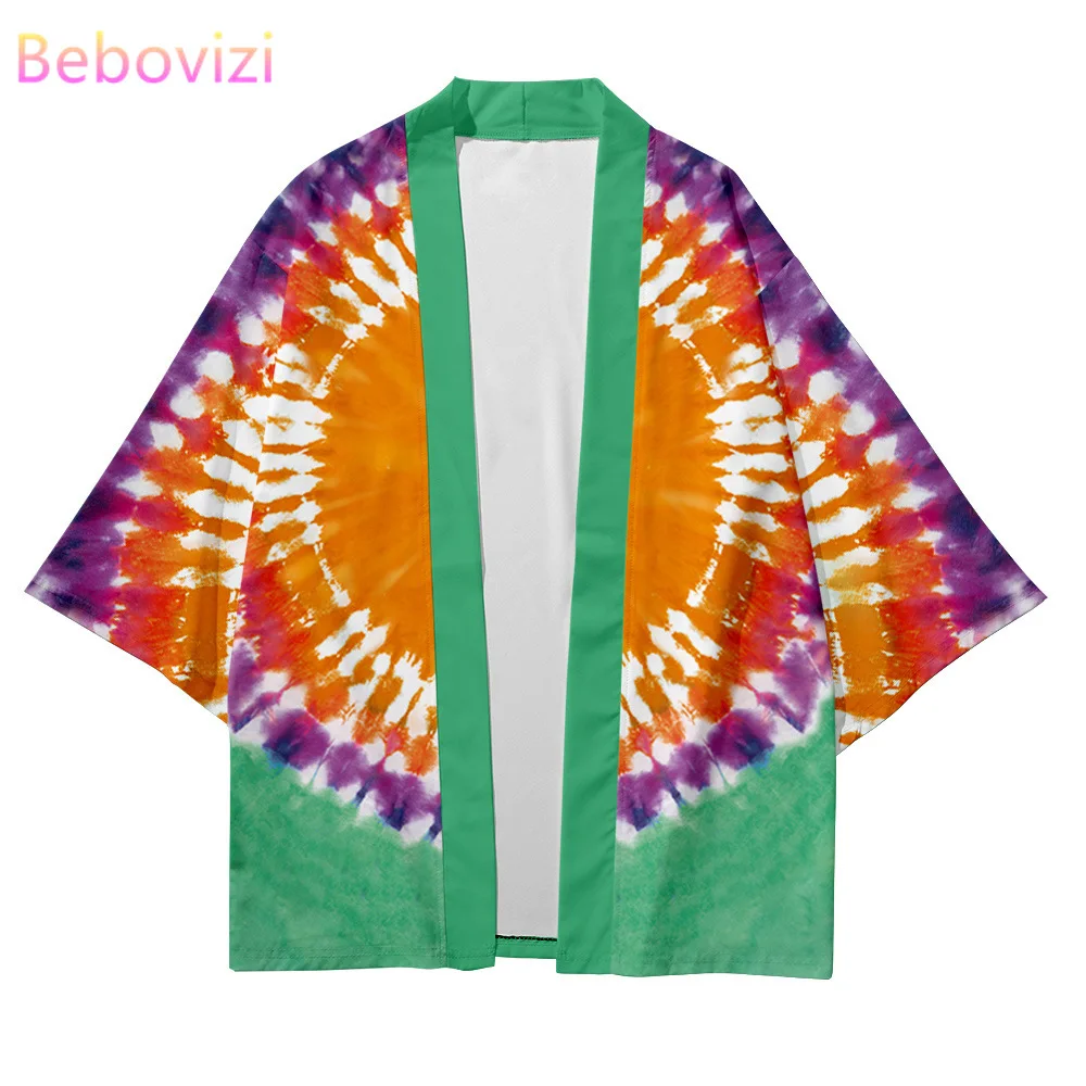 

2021 размера плюс модная свободная Японская уличная одежда, кардиган для женщин и мужчин, хаори Харадзюку, кимоно для косплея, верхняя одежда ...