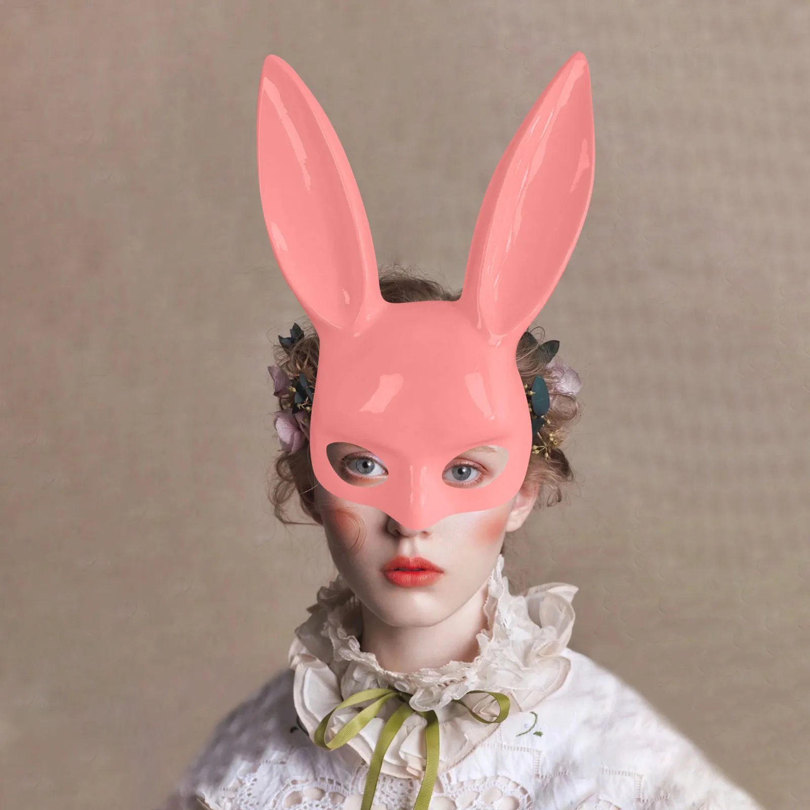 Маска в виде кролика для Хэллоуина Танцевальная женщин сексуальная маска на