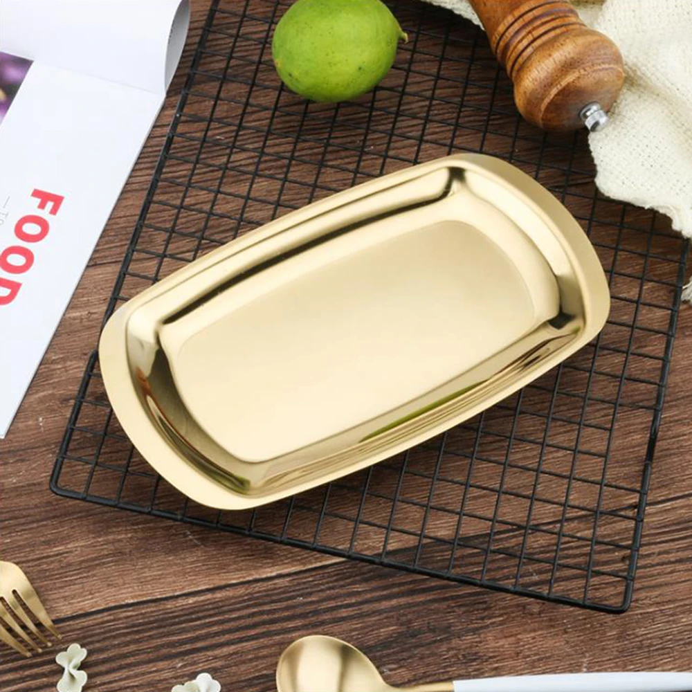 1 шт. Нержавеющая сталь противень для барбекю квадратная пластина плоское блюдо