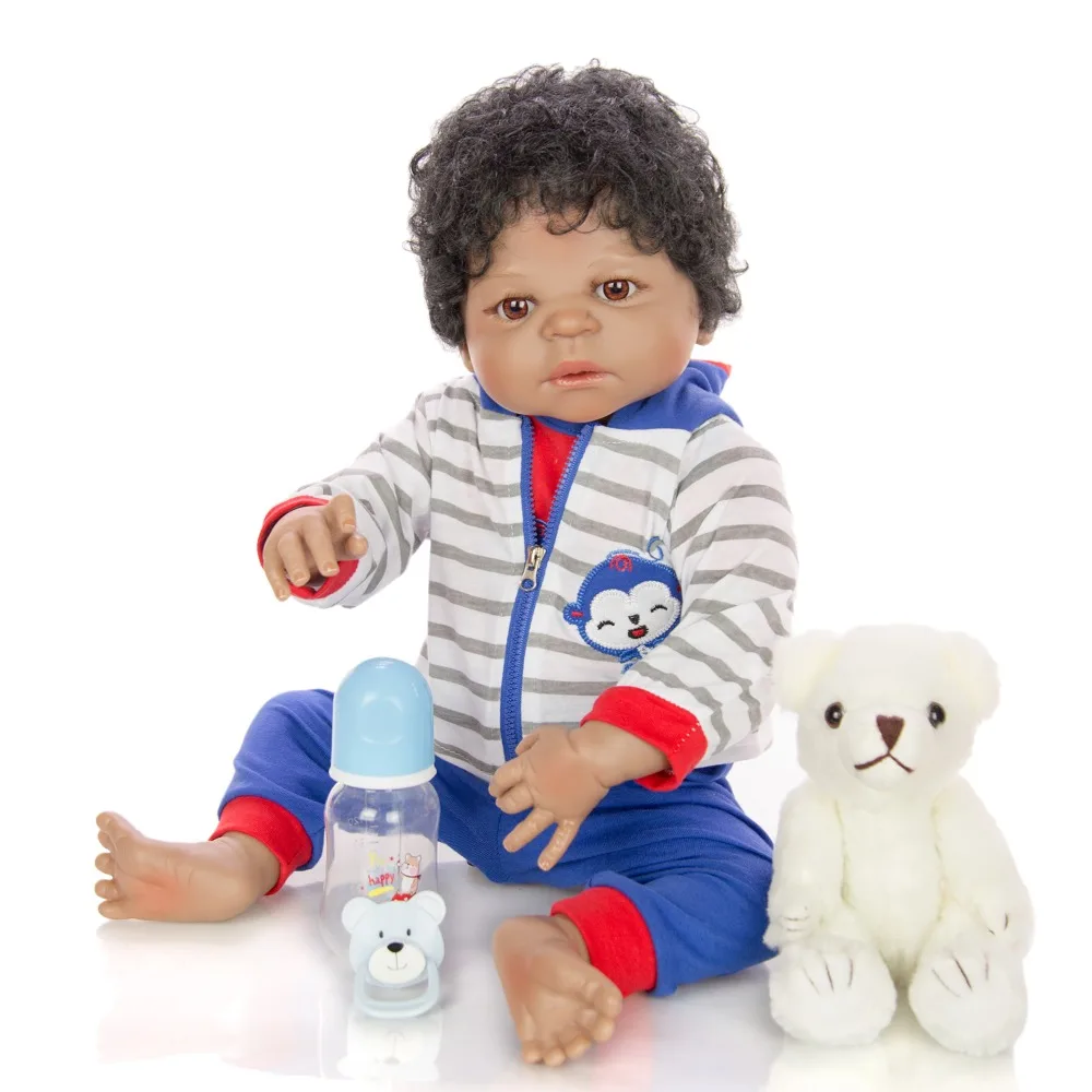 Силиконовая кукла новорожденный 55 см 22 дюйма | Игрушки и хобби