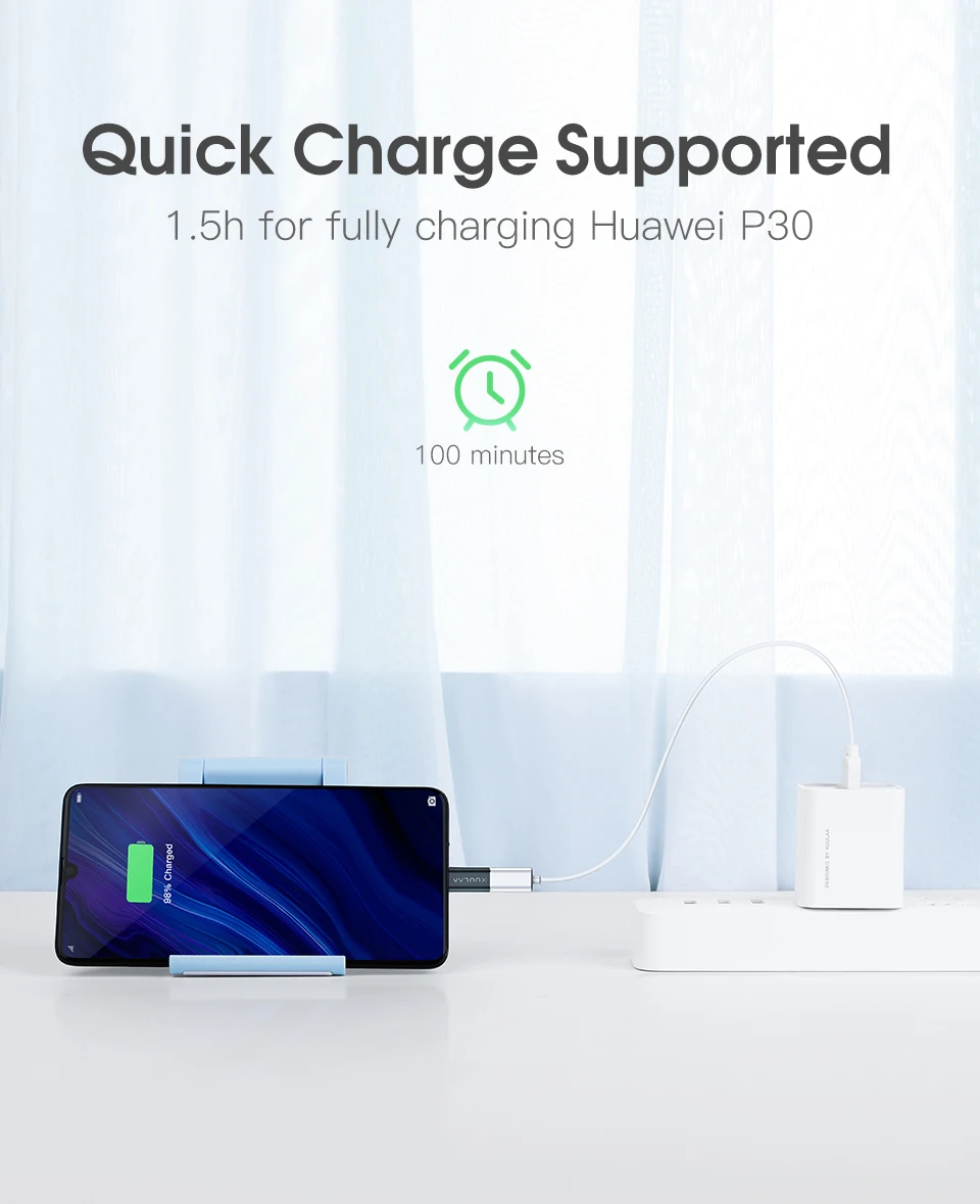 KUULAA USB C адаптер типа OTG C на кабель зарядного устройства микро-usb конвертер для Macbook Pro samsung Galaxy S10 S9 huawei type-C USB OTG