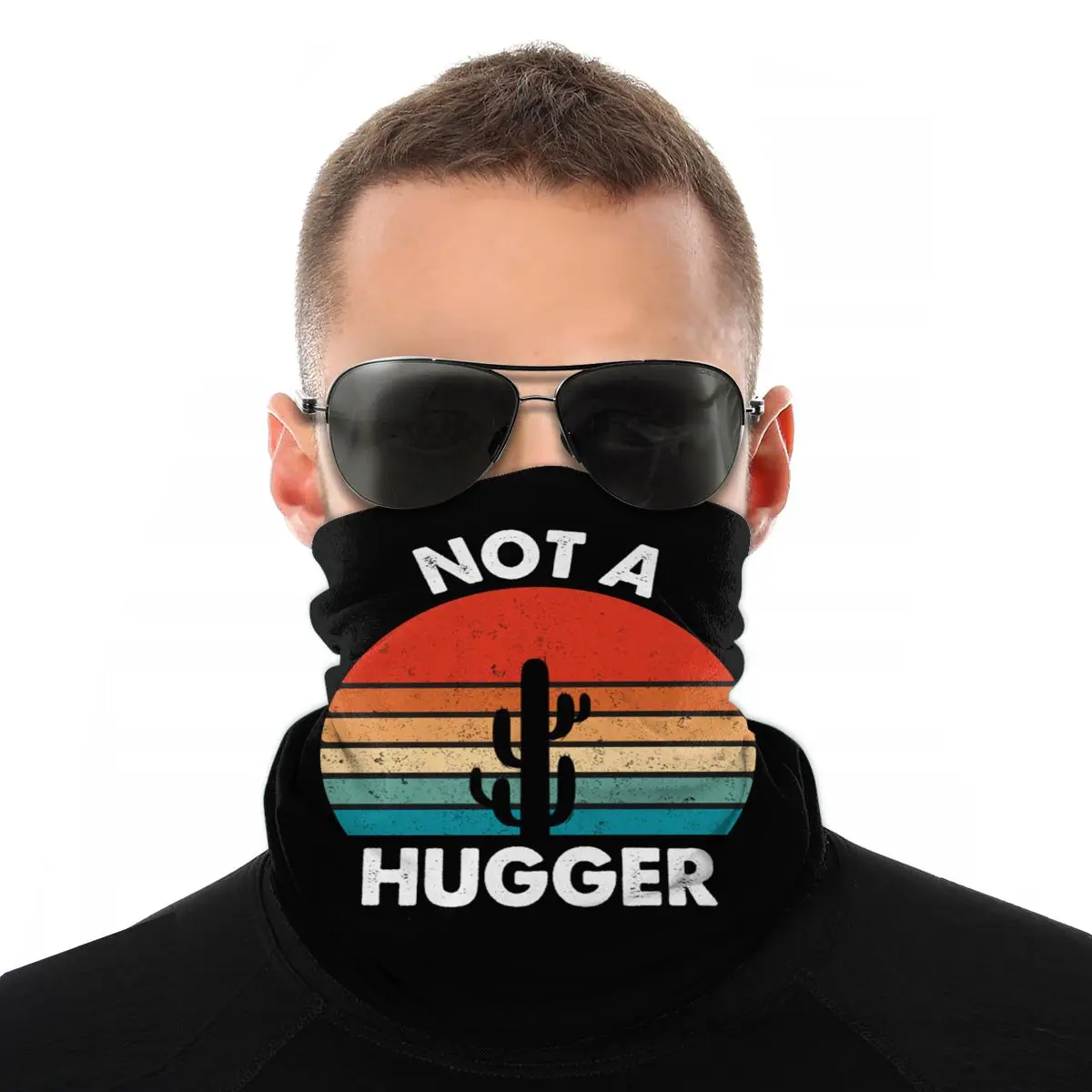 Не Hugger футболка забавная рубашка кактус саркастический подарок белые банданы