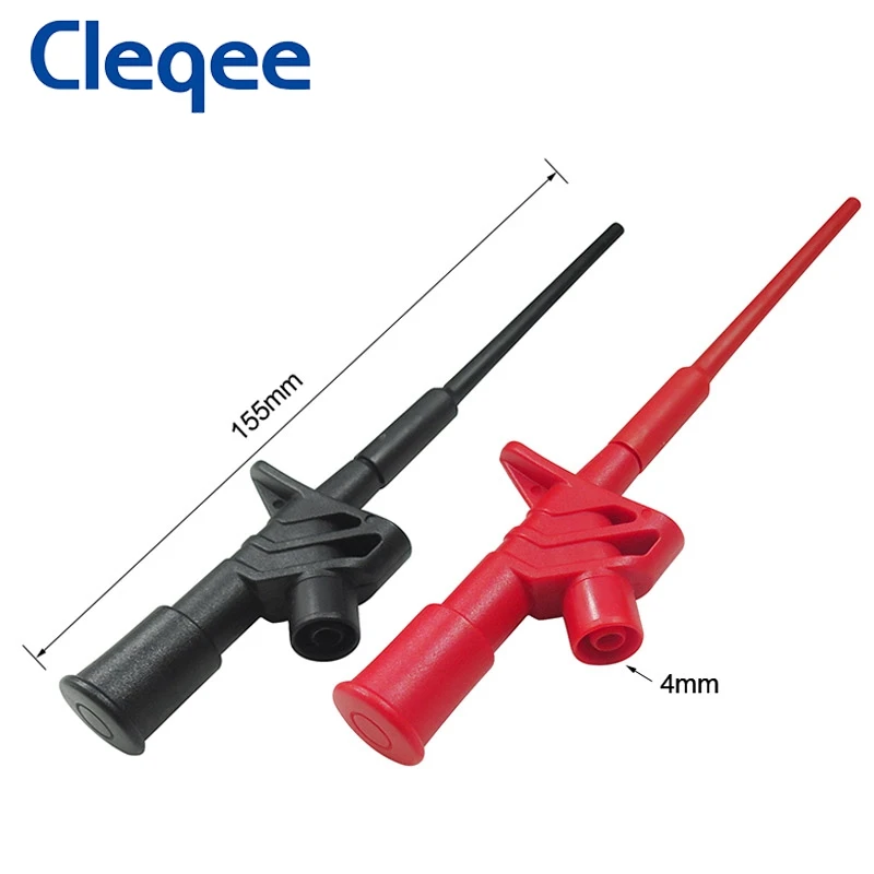 Cleqee P5004 Professional Insulated Quick Test Hook Clip High Voltage Testing Probe Electrical Tools 1000V 10A | Инструменты
