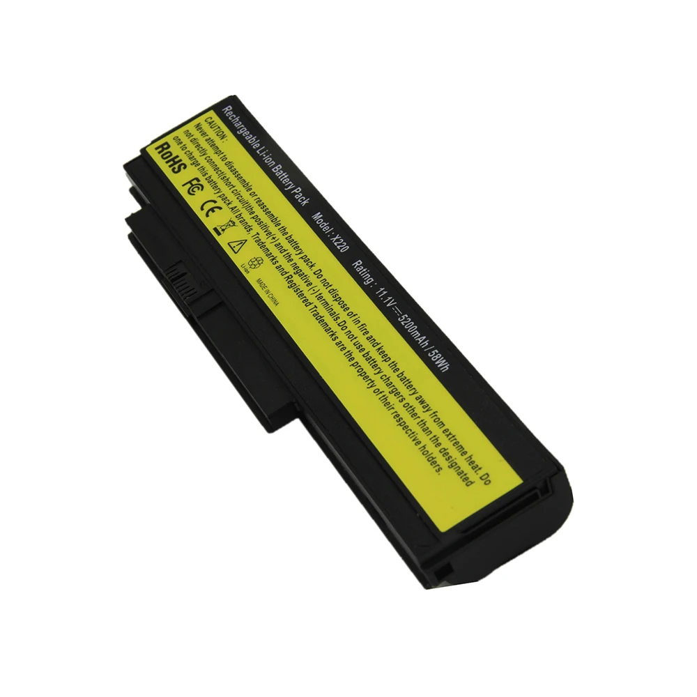 pinzheng 5200mah 6 cellslaptop battery for lenovo thinkpad x220 x220i 42t4901 42t4940 42t4942 asm 42t4862 fru 42t4861 battery free global shipping