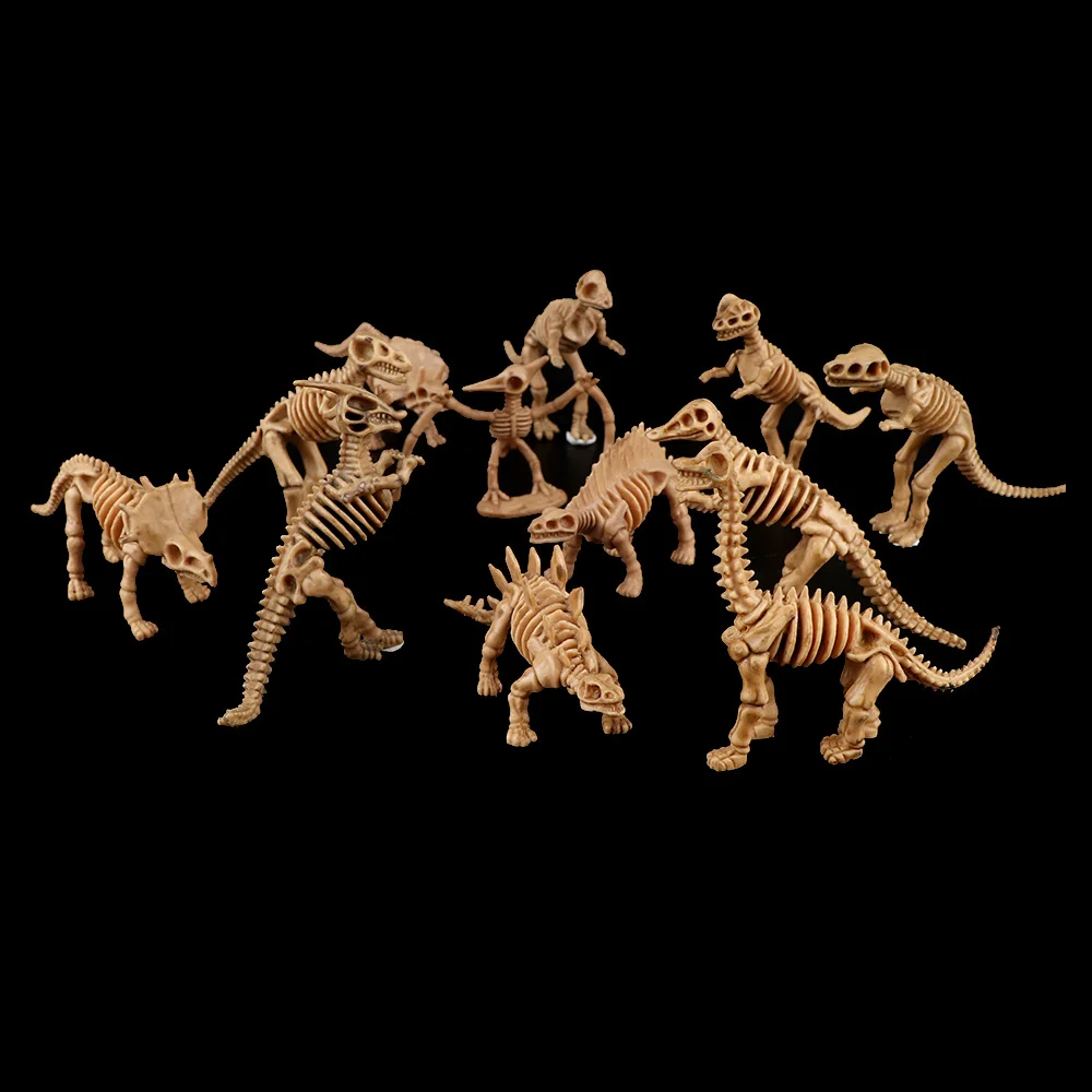 

12 шт./компл. новая мини-модель скелеты динозавров Набор фигурок модель игрушки Вечеринка домашвечерние р