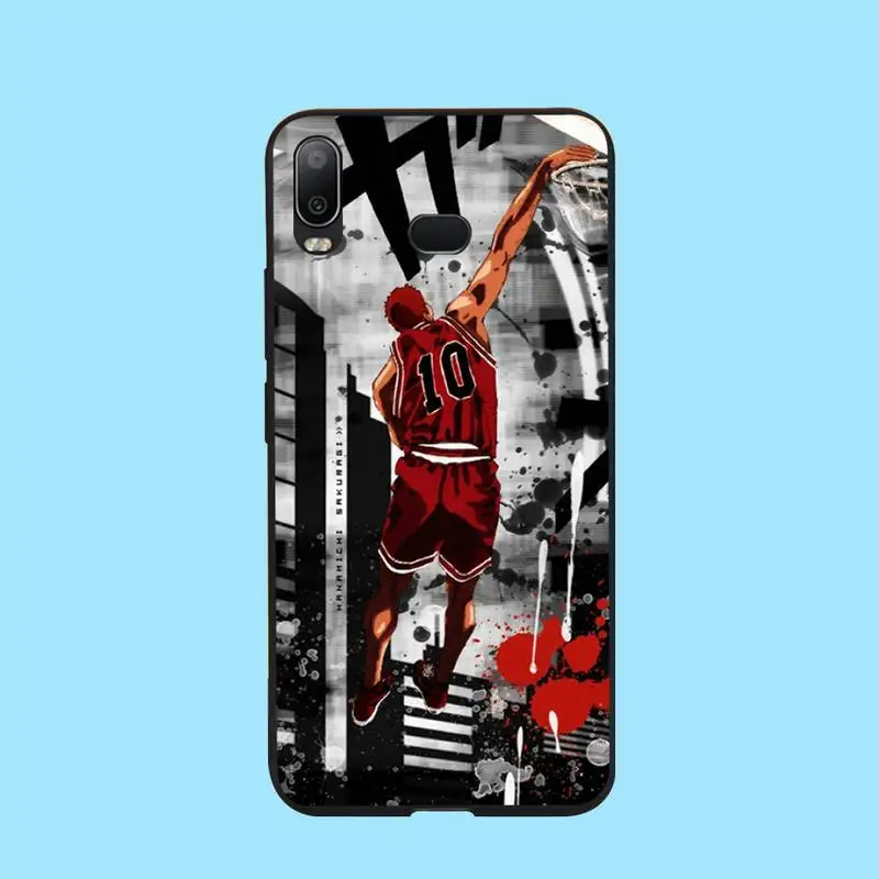 Японский мягкий силиконовый черный чехол PENGHUWAN с аниме Slam Dunk для Samsung A10 A20 A30 A40 A50 A70