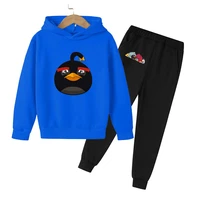 2021 new boygirl hoodie cute and comfortable anime bird kawaii casual pullover angry figure children street casual hooded sweat