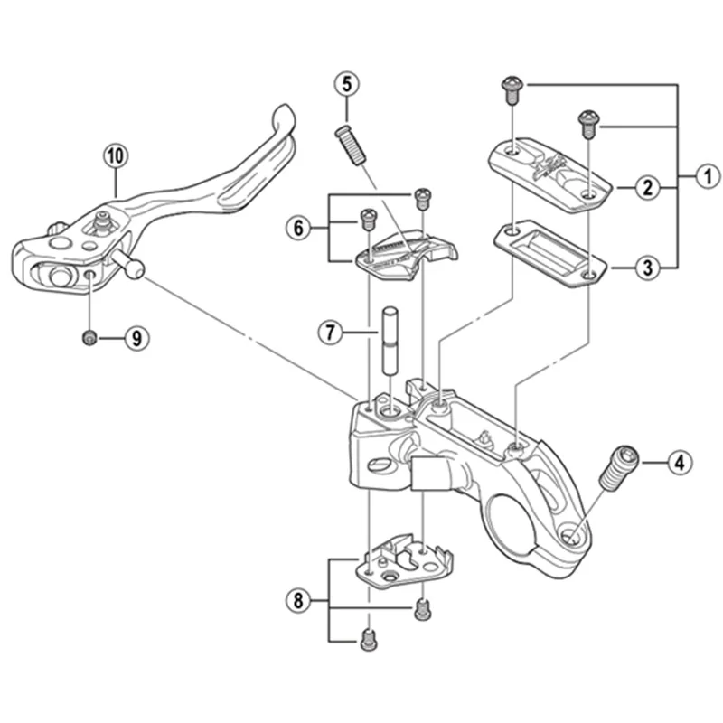 Рычаг тормоза Shimano M315/M615/M675/ZEE/M640/M775/SLX/M665/XT/M775 Аксессуары для ремонта крышка
