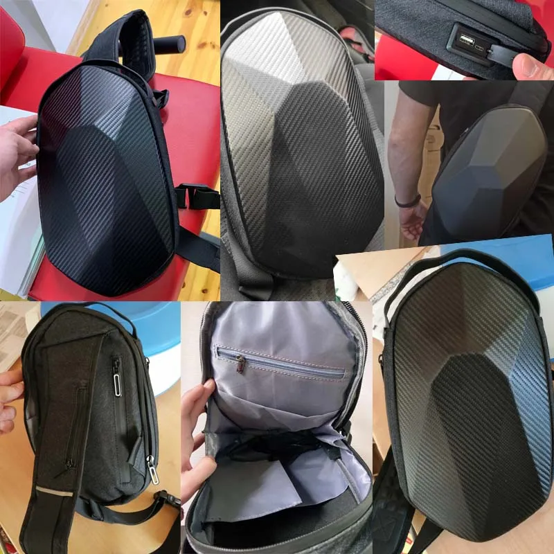 

Multifunction Crossbody Bag USB Charging Bag for Men Anti-theft Shoulder Messenger Bags Male Waterproof Short Trip Chest Bag