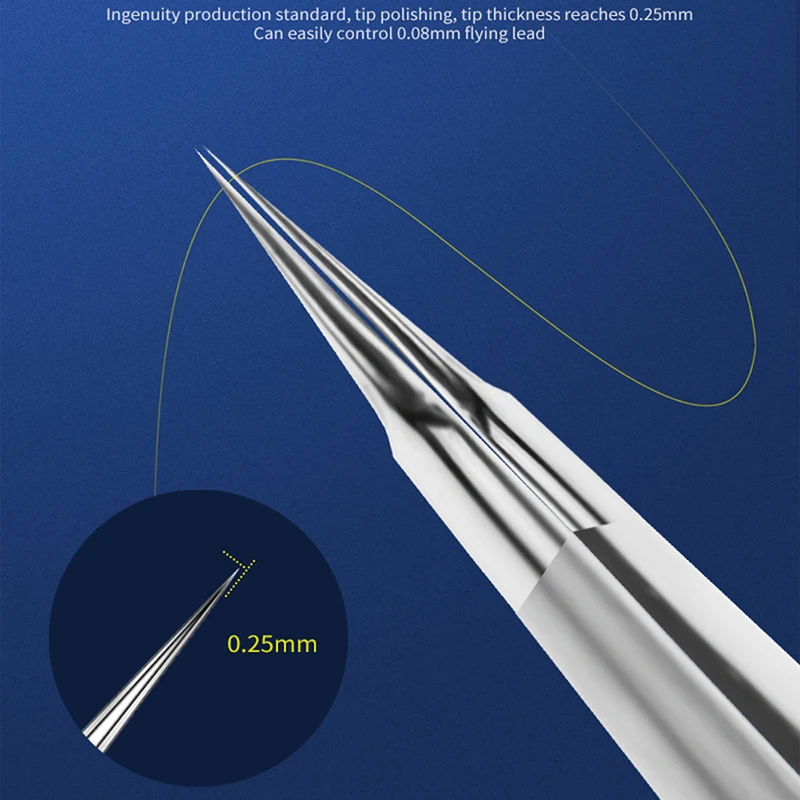 Точный Пинцет из нержавеющей стали пинцет для отпечатков пальцев промышленный