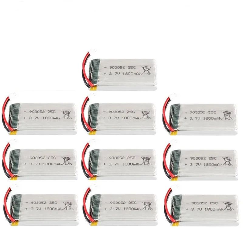Аккумулятор lipo 1800 мА · ч 3 7 в для KY601S SYMA X5 X5S X5C X5SC X5SH X5SW M18 H5P HQ898 H11D H11C T64 T04 T05 F28 F29 T56 T57