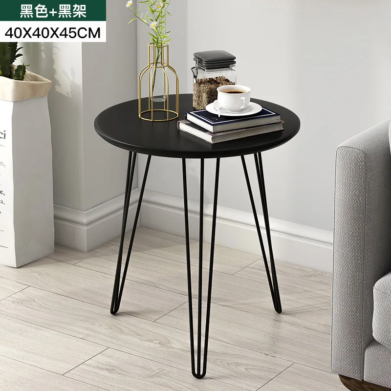 

Minimalist Windows Small Tea Table A Living Room Sofa Side Cabinet Light Luxurious Gold-plated Edge Several Simple And Easy