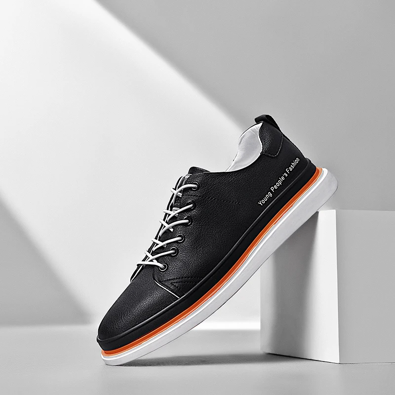 

High Quality Men Leather Shoes Outdoor Spring Autumn Fashion Men Oxford Shoes Men Breathable Light Men Sneakers *