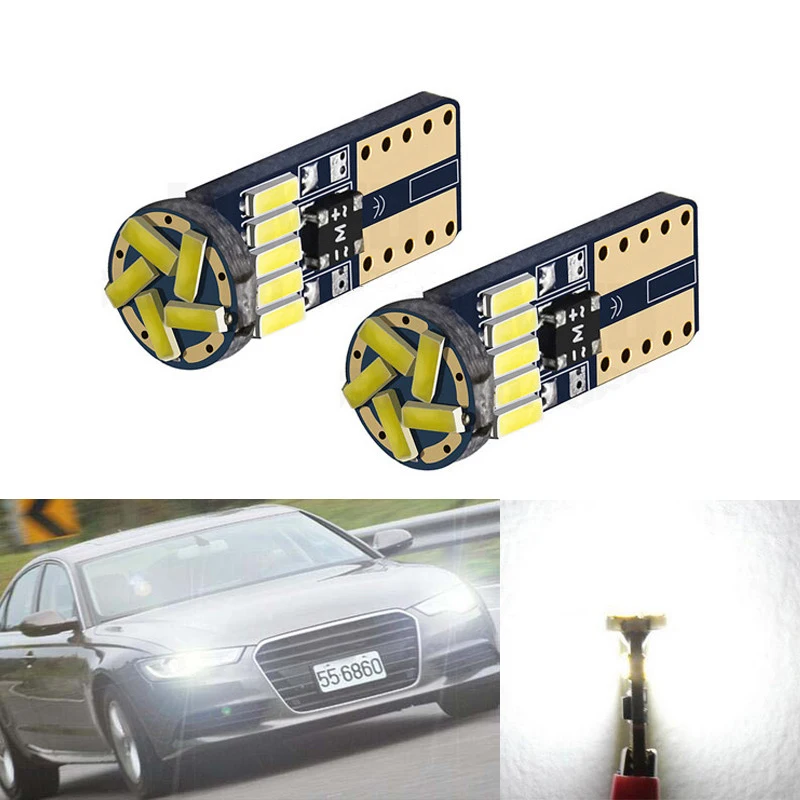 2x Canbus T10 W5W 168 194 светодиодный светильник на танкетке без ошибок для AUDI A2 A3 8L 8P A4 B5 B6 A6