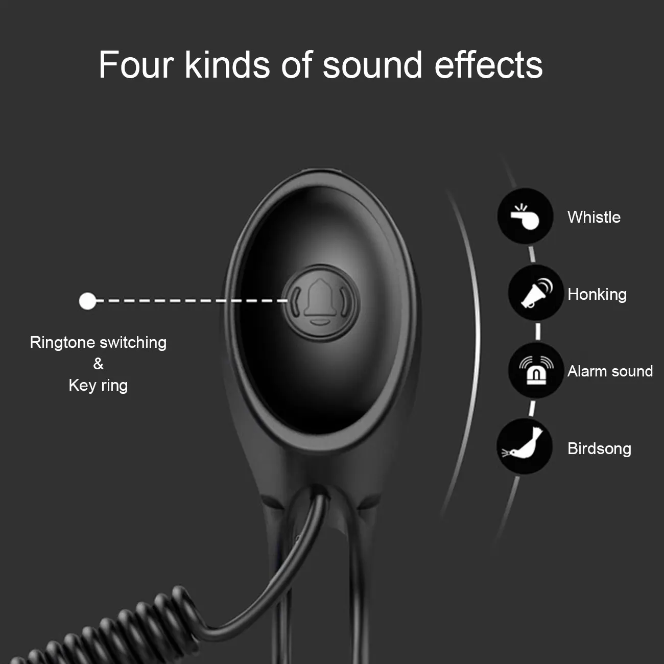 Перезаряжаемый USB электронный велосипедный гудок велосипедные аксессуары 4