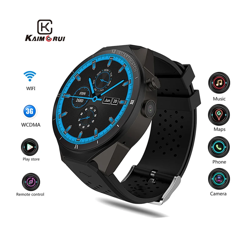 Смарт часы KW88 Pro Android 7 0 с камерой 1 Гб + 16 ГБ спортивные мужские женские фитнес