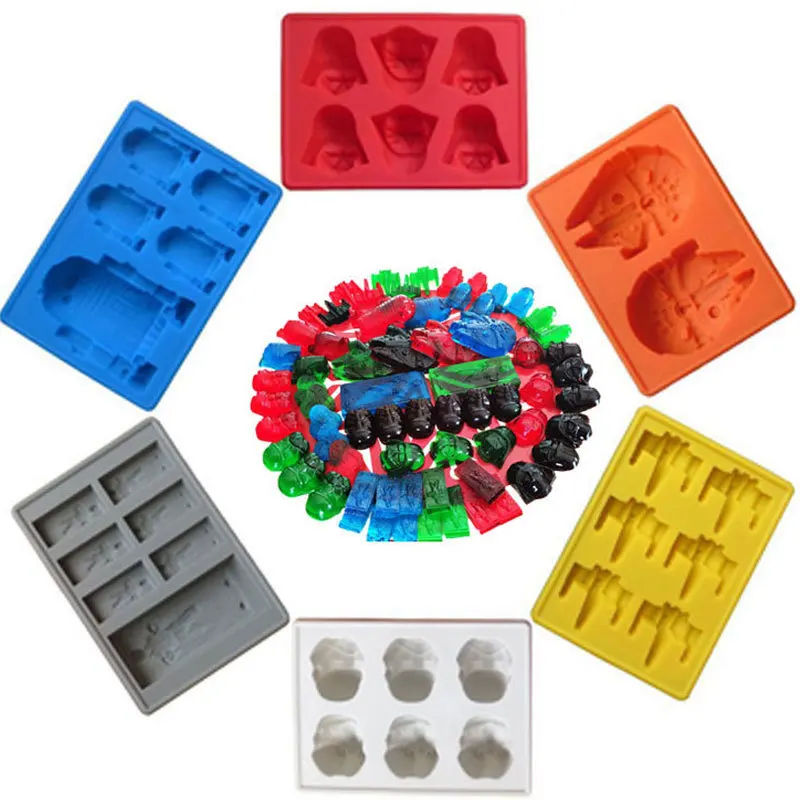 

Marvel Star Wars Ice Tray Star Wars Master Yoda Ice Tray Mold Silicone Interstellar Ice Biscuit Mold Christmas Halloween Gift