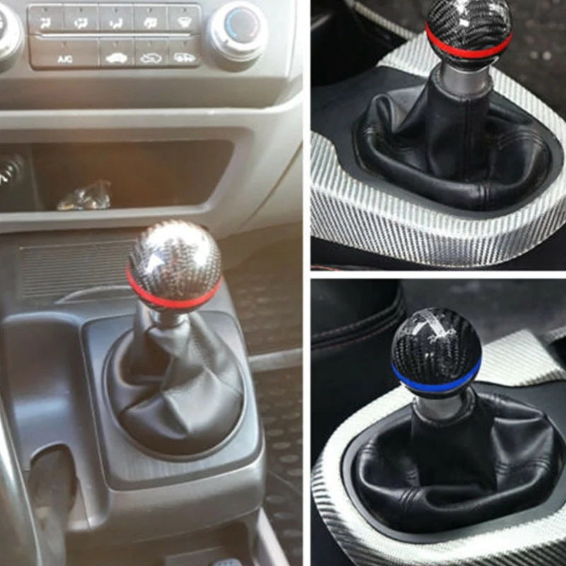 Ручка переключения передач Mugen из углеродного волокна 5 скоростей круглая