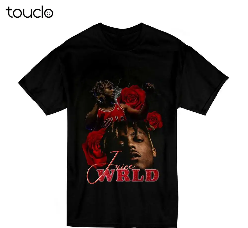 

New Juice Wrld RAP Hiphop Tour Black Men Cotton T-shirt