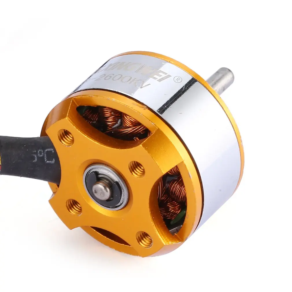 Бесщеточный мотор DXW A2208 2600KV/1800KV/1400KV/1100KV 2 3S с внешним ротором для