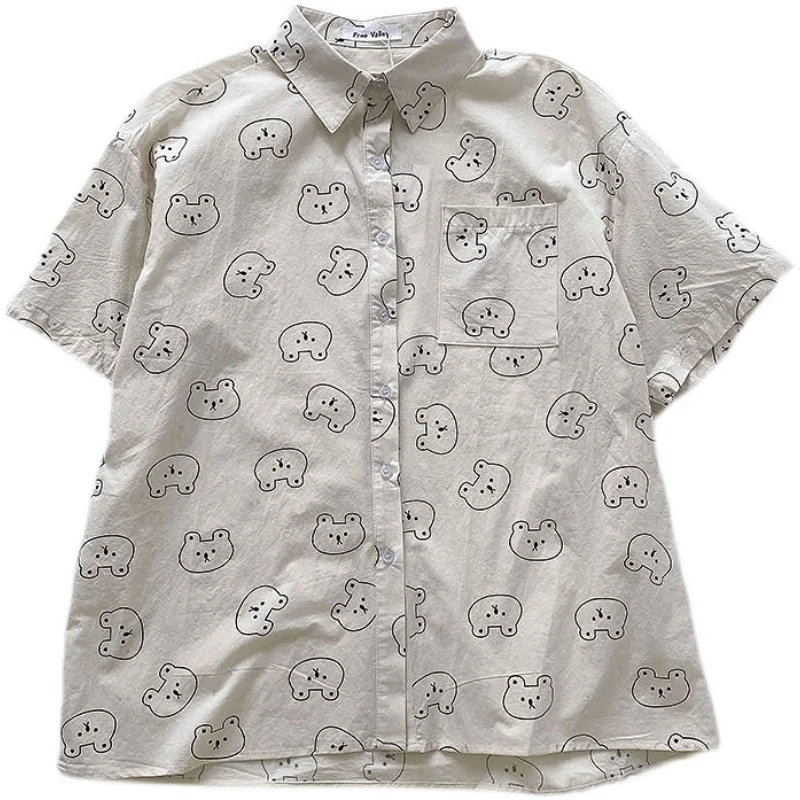 

Новые летние джинсовые шорты в Корейском стиле рисунок с милым медведем футболка для женщин