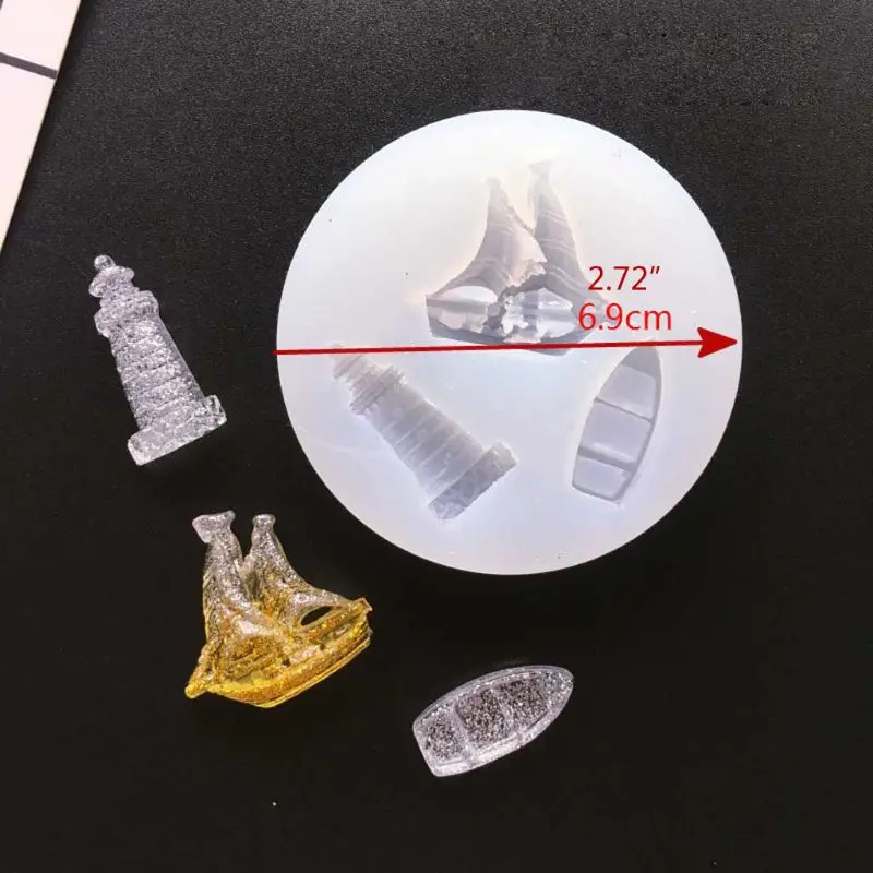 Силиконовая форма для подвески в виде Луны звезды морской ракушки краба лодки