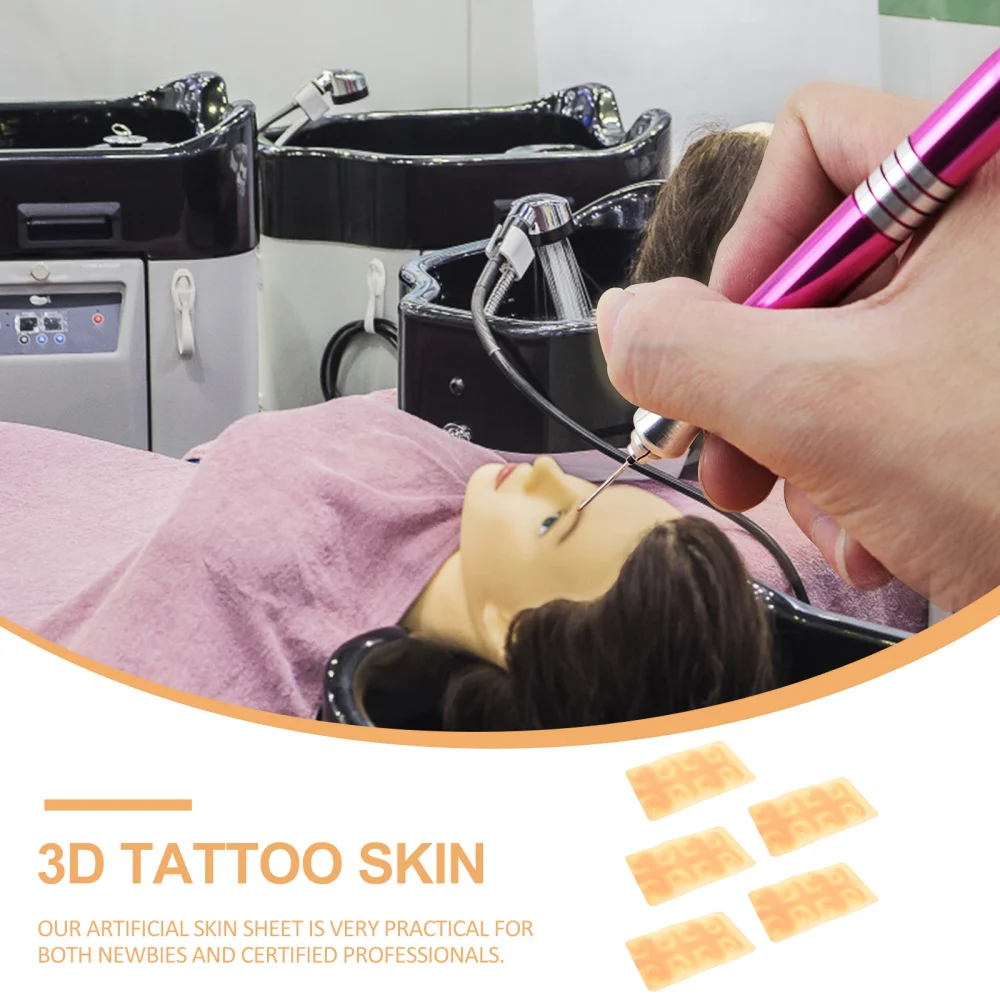

3pcs Eyebrow Practice Skin Permanent Makeup Silicone Skin Brow Tattoo Supplies