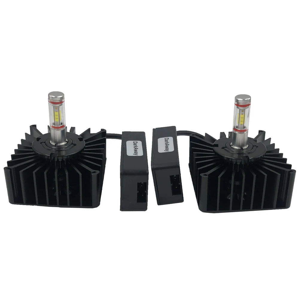 DarkAway D2S D2R D2H Светодиодный лампочки Canbus Plug& Play для xenon HID балласт 35 Вт 4000Lm D1S D3S D4S D5S D8S фар автомобиля светодиодный свет