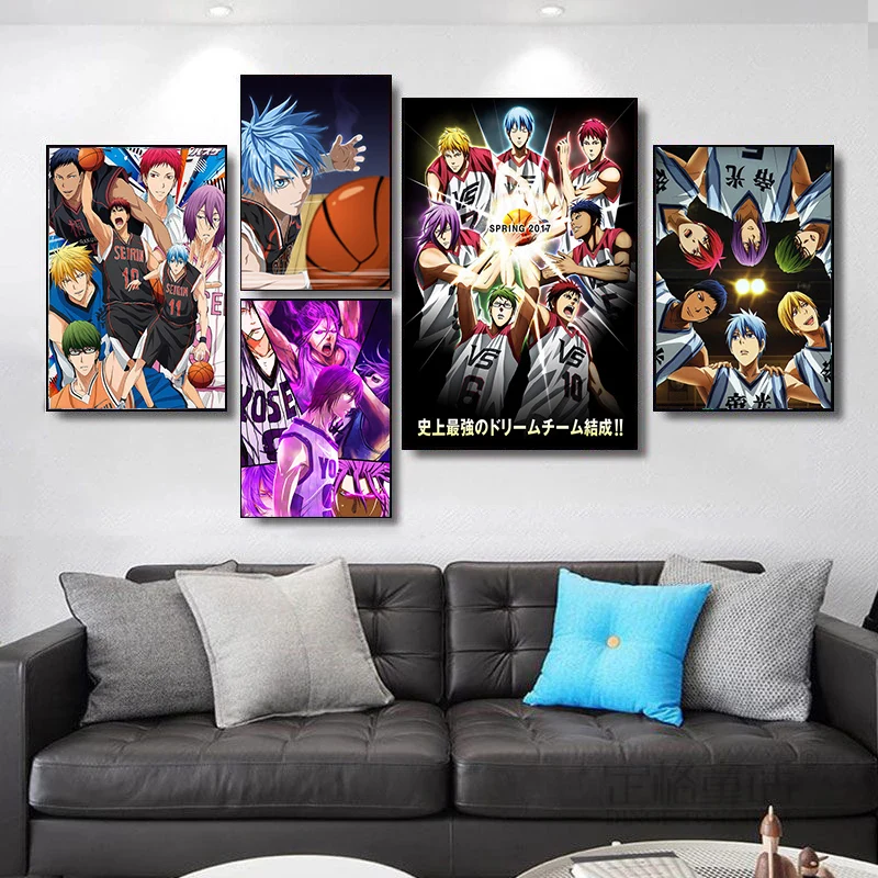 Постеры и принты классического японского Аниме Kuroko's для баскетбола настенная