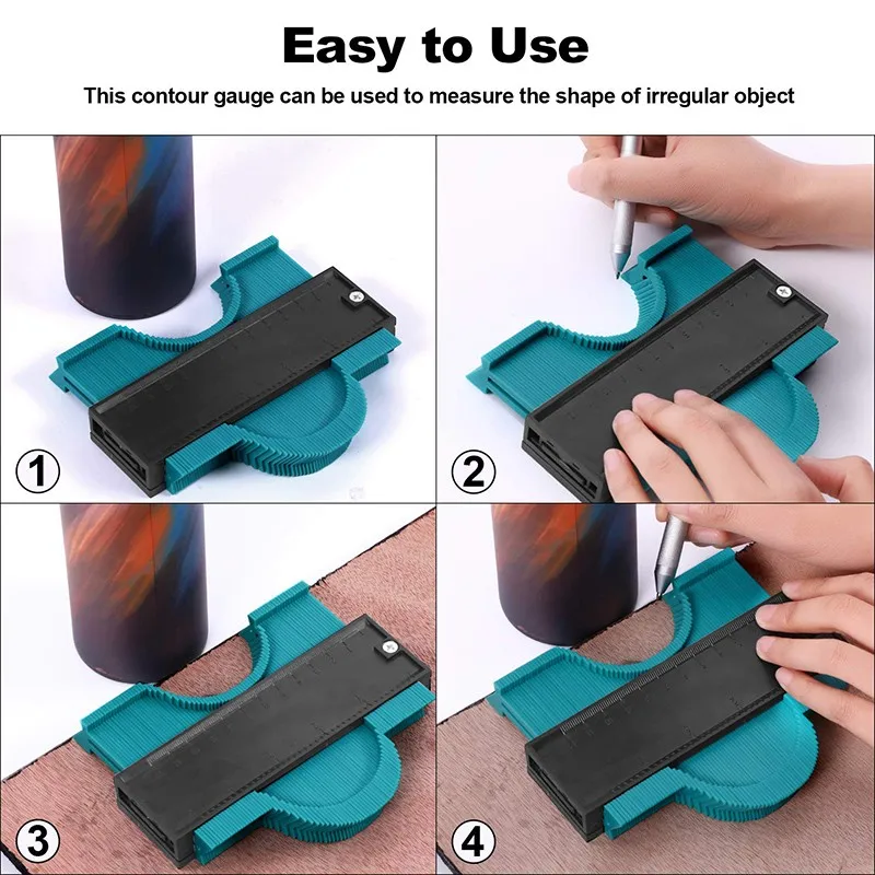 

Shape Gauge Duplicator Profile Duplication Gauge Contour Template Plastic Contour Copy Duplicator Measuring Tool
