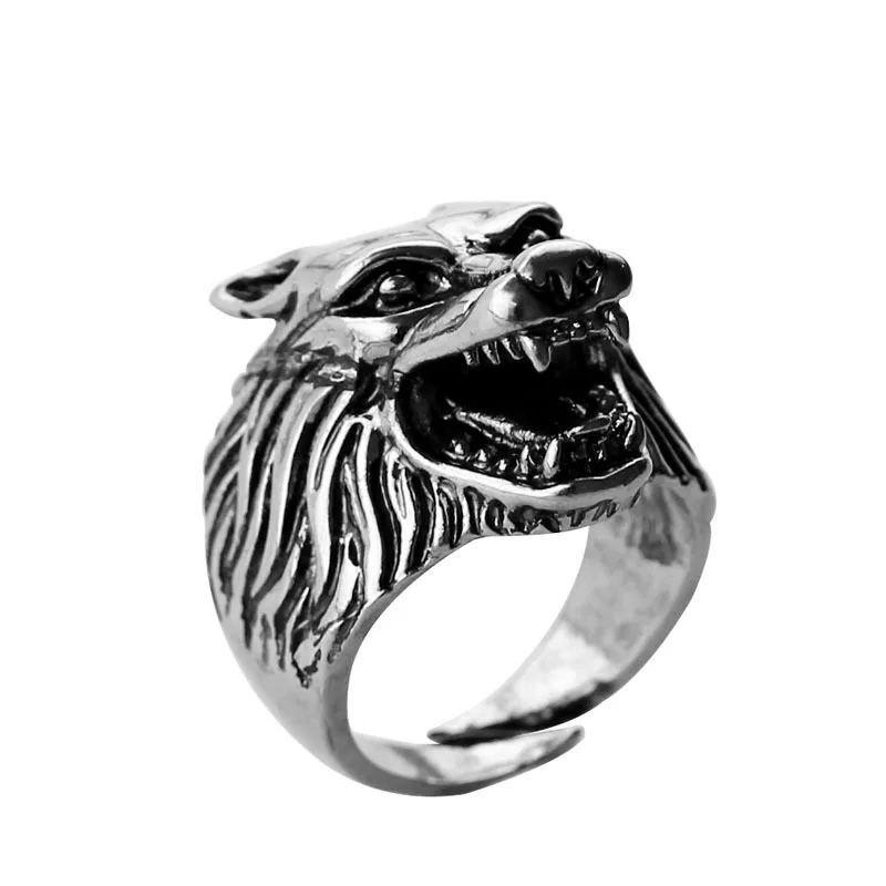 

Vintage Jewelry Punk Style Cool Lion Head Rings For Men Gothic Trendy Classic Top
