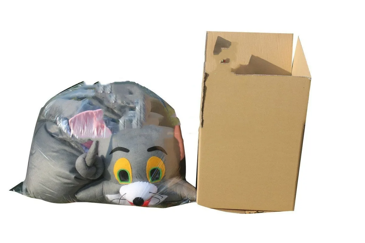 Пушистый оранжевый медведь костюм-талисман костюм игровое платье наряд одежда