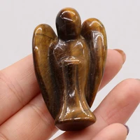 natural gem tiger eye stone cute childlike angel home living room table jade ornaments decoration exquisite gift 50x35mm