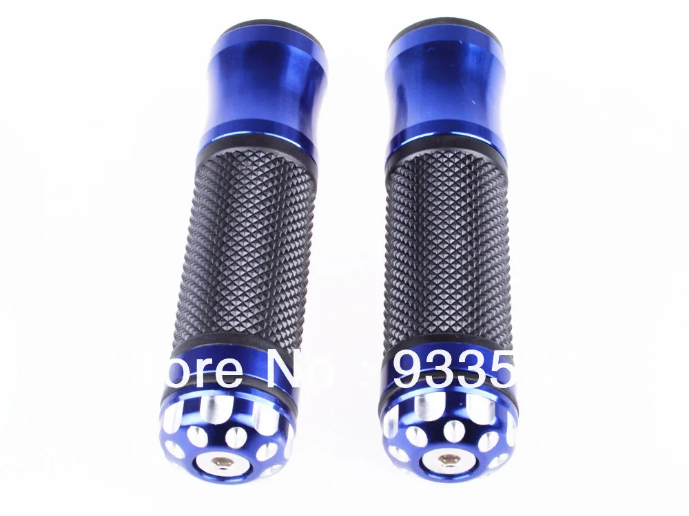 

1 Pair Blue Motorcycle Dirt Bike ATV 7/8" Handlebar Rubber Gel Hand Grips W/ Bar End For Honda Yamaha Suzuki Kawasaki Ducati