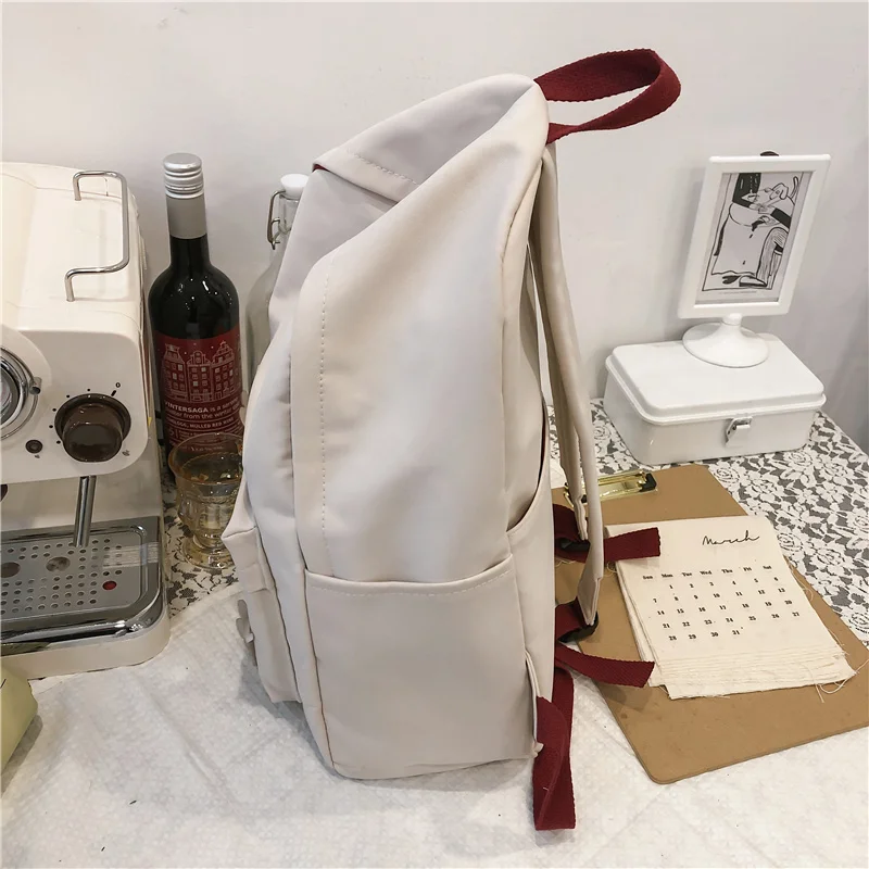 Classic female outdoor travel backpack nylon cow bookbag feminine for college comfortable black girl bag light school | Багаж и сумки