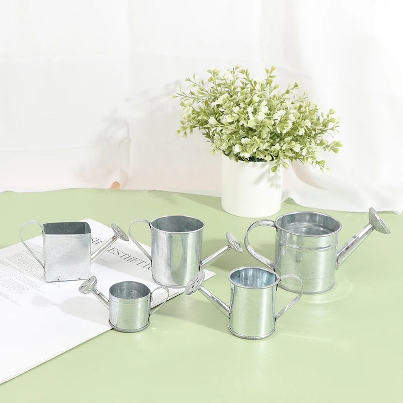 

1/12 Dollhouse Miniature Metal Watering Can Model Dollhouse Decoration Accessories