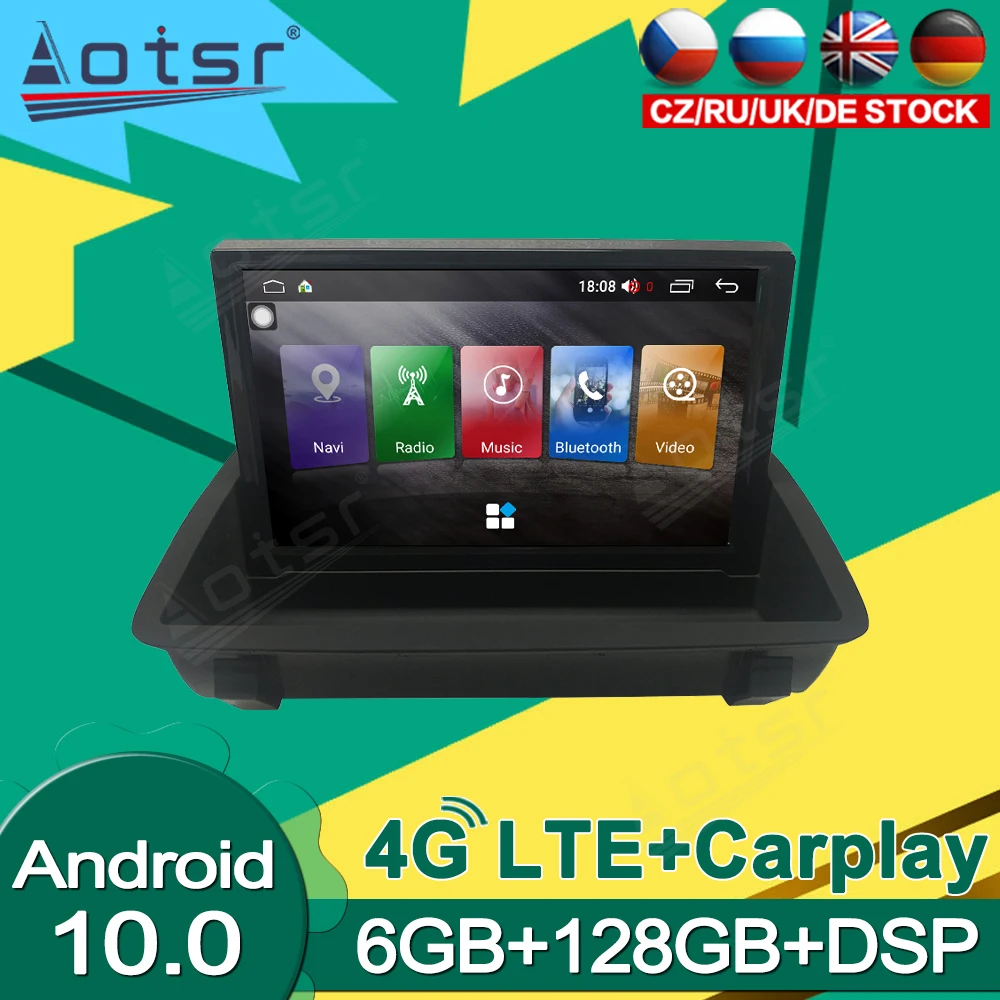 

128GB Screen Android For Audi Q3 A1 Multimedia GPS Car Radio 2013 2014 2015 2006 - 2018 Video Player Car Navigation Auto Stereo